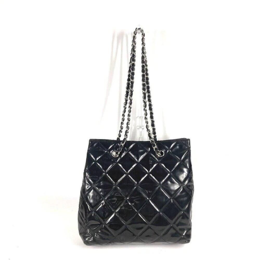 CHANEL Tote Bag Matelasse Chain CC Mark Shoulder Double Chain Bag Shoulder Bag - Picture 3 of 11